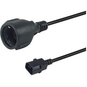 Equip 112106 electriciteitssnoer Zwart 0,25 m IEC C14 CEE7/3