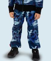 Waterproof Softshell Pants Dino Shadows Blue - thumbnail