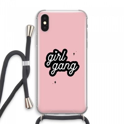 Girl Gang: iPhone XS Max Transparant Hoesje met koord