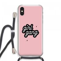 Girl Gang: iPhone XS Max Transparant Hoesje met koord