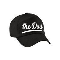 The Dad tekst pet / baseball cap zwart voor dames en heren - thumbnail