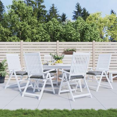 VidaXL Stoelkussens 6 st 50x50x7 cm oxford stof grijs