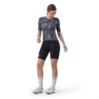 Castelli aero race 8s w jersey dark gray dames