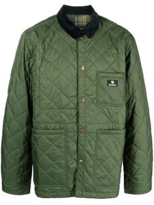 Barbour veste matelassée à patch logo - Vert