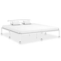 vidaXL Bedframe metaal wit 180x200 cm - thumbnail