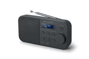 Muse M-109 DB DAB+/FM draagbare radio & dubbel alarm - zwart