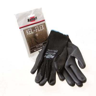 Handschoen kel-flex pu zwart xxl/11 Handschoen kel-flex pu zwart xxl/11