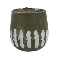 PTMD theelichthouder limaa s groen 10 cm | 6 stuks