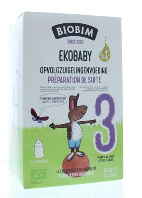 Ekobaby 3 opvolgzuigelingenvoeding 10+ maanden bio 600 Gram