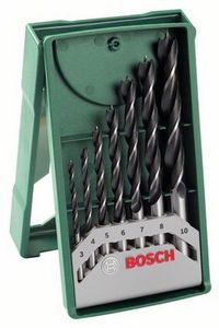 Bosch Accessories 2607019580 Hout-spiraalboorset 7-delig 3 mm, 4 mm, 5 mm, 6 mm, 7 mm, 8 mm, 10 mm Cilinderschacht 1 set(s)