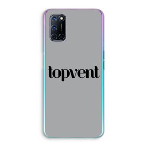 Topvent Grijs Zwart: Oppo A92 Transparant Hoesje