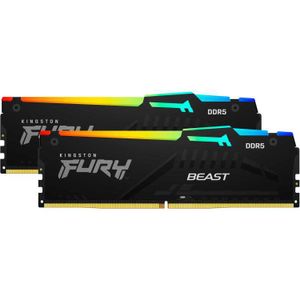 Kingston FURY 32 GB DDR5-5200 Kit werkgeheugen KF552C36BBEAK2-32, Beast RGB, XMP, EXPO