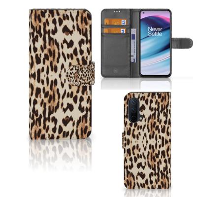 OnePlus Nord CE 5G | Telefoonhoesje | Met pasjeshouder | Leopard