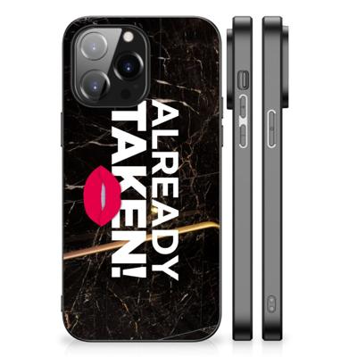 iPhone 14 Pro Max | Telefoon Hoesje | met tekst Already Taken Black