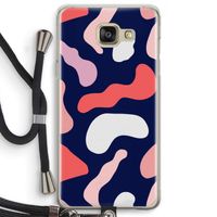 Memphis Shapes Pink: Samsung Galaxy A5 (2016) Transparant Hoesje met koord