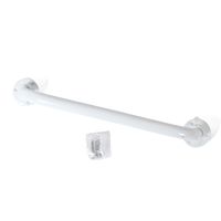 Badkamer/douche wand handgreep metaal wit 40 cm