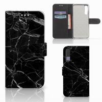 Huawei P20 Pro | Bookcase | Marmer Zwart - Origineel Cadeau Vader