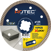 Rotec Diamantzaagblad 'Viper / Turbo Fine Cut' X-Lock | Ø115x1,2xØ22,2 - 704.115X