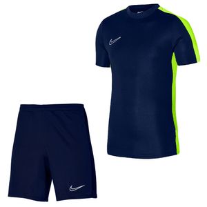 Nike Dri-FIT Academy 23 Trainingsset Kids Donkerblauw Geel Wit