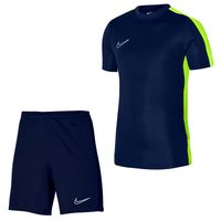 Nike Dri-FIT Academy 23 Trainingsset Kids Donkerblauw Geel Wit - thumbnail