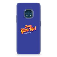 Nokia XR20 | Siliconen hoesje | met naam Never Give Up