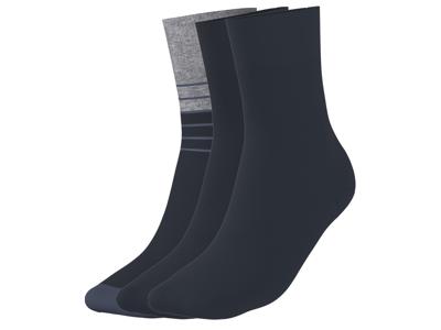esmara Men 3 Paar sokken (Marineblauw, 43-46)