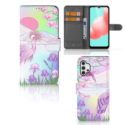 Samsung Galaxy A32 5G Telefoonhoesje met Pasjes Bird Samsung Galaxy A32 5G Telefoonhoesje met Pasjes Bird