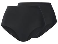 esmara Set van 2 dames onderbroeken (Zwart, M (40/42))