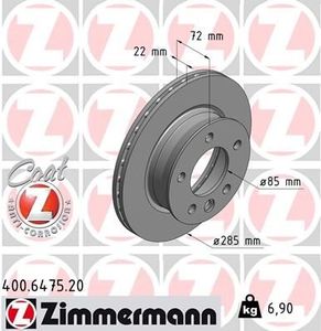 Remschijf Coat Z 400647520