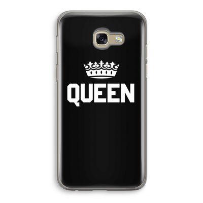 Queen zwart: Samsung Galaxy A5 (2017) Transparant Hoesje