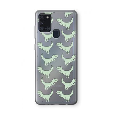 Dinos: Samsung Galaxy A21s Transparant Hoesje