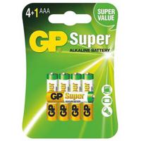 GP Super LR03/AAA batterijen - 5 stuks.