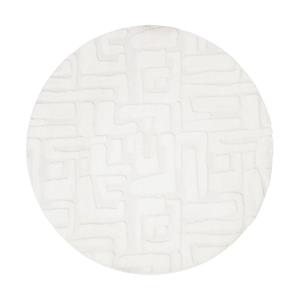 Vloerkleed native - wit - ø120 cm