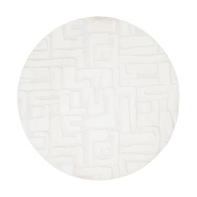 Vloerkleed native - wit - ø120 cm