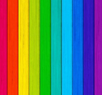 Realistische regenboog houten achtergrond