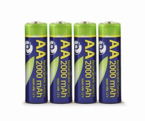 Oplaadbare Ni-MH AA batterijen &apos;ready-to-use&apos;, 2000 mAh, 4 stuks