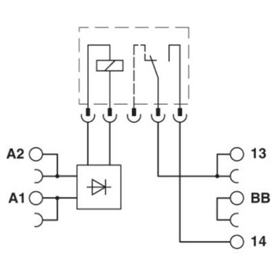 Phoenix Contact PLC-BPT- 24DC/ 1/ACT Relaissocket 10 stuk(s)
