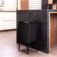 Zwarte RVS-prullenbak van Berlinger Haus (36 L) - thumbnail