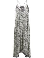 Zadig&Voltaire Risty floral-print midi dress - Tons neutres