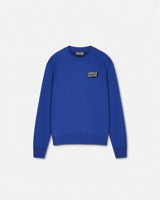 Versace Jeans Couture Logo Square Sweater Heren Blauw - Maat M - Kleur: Blauw | Soccerfanshop Versace Jeans Couture Logo Square Sweater Heren Blauw - Maat M - Kleur: Blauw | Soccerfanshop