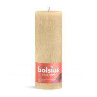 Bolsius - Rustiek stompkaars shine 190 x 68 mm Oat beige kaars - thumbnail