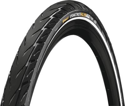 Continental buitenband contact plus city 42-622 (28x1.60) zwart reflex