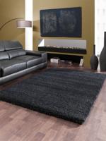 Vloerkleed Shaggy Deluxe 5533-90 Black-Melange-240 x 340 cm
