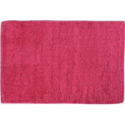 Badkamerkleedje/badmat voor op de vloer - fuchsia roze - 45 x 70 cm