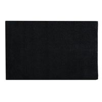 MSV Badkamerkleedje/badmat tapijt voor de vloer - zwart - 40 x 60 cm   -