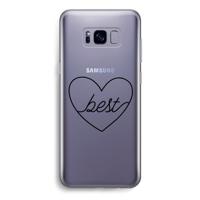 Best heart black: Samsung Galaxy S8 Transparant Hoesje