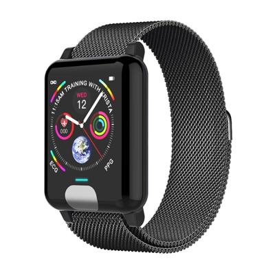 E04 1 3 inches IPS kleurenscherm Smart Watch IP67 waterdicht metalen horlogebandje ondersteuning oproep herinnering/hartslag monitoring/bloeddruk mo