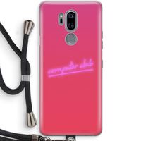 Vice Glow: LG G7 Thinq Transparant Hoesje met koord