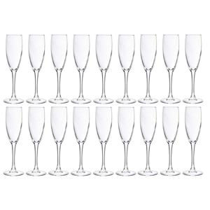 Cosy & Trendy Champagneglazen - 18x stuks - glas - 190 ml - Flutes