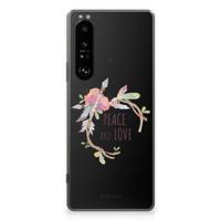 Sony Xperia 1 III Telefoonhoesje met Naam Boho Text
